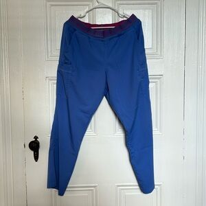 Med Couture Large Petite Light Blue Scrub Pants